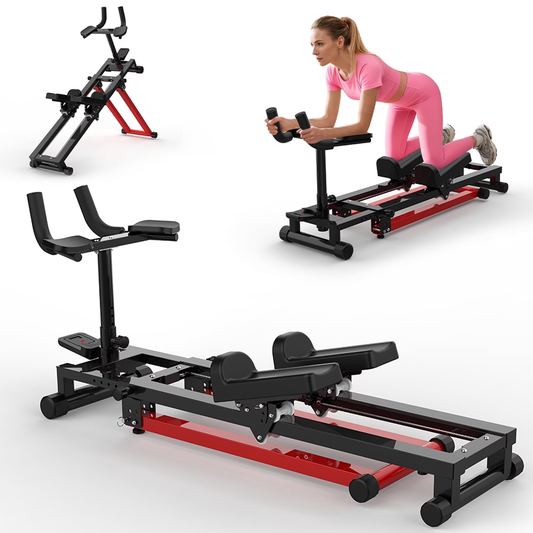 Fahuac 3-in-1 Spine Twist Stretcher & Stair Stepper & Waist Trainer, Adjustable Back Stretcher Machine for Lower Back Exercise, Core Activation & Full-Body Workout