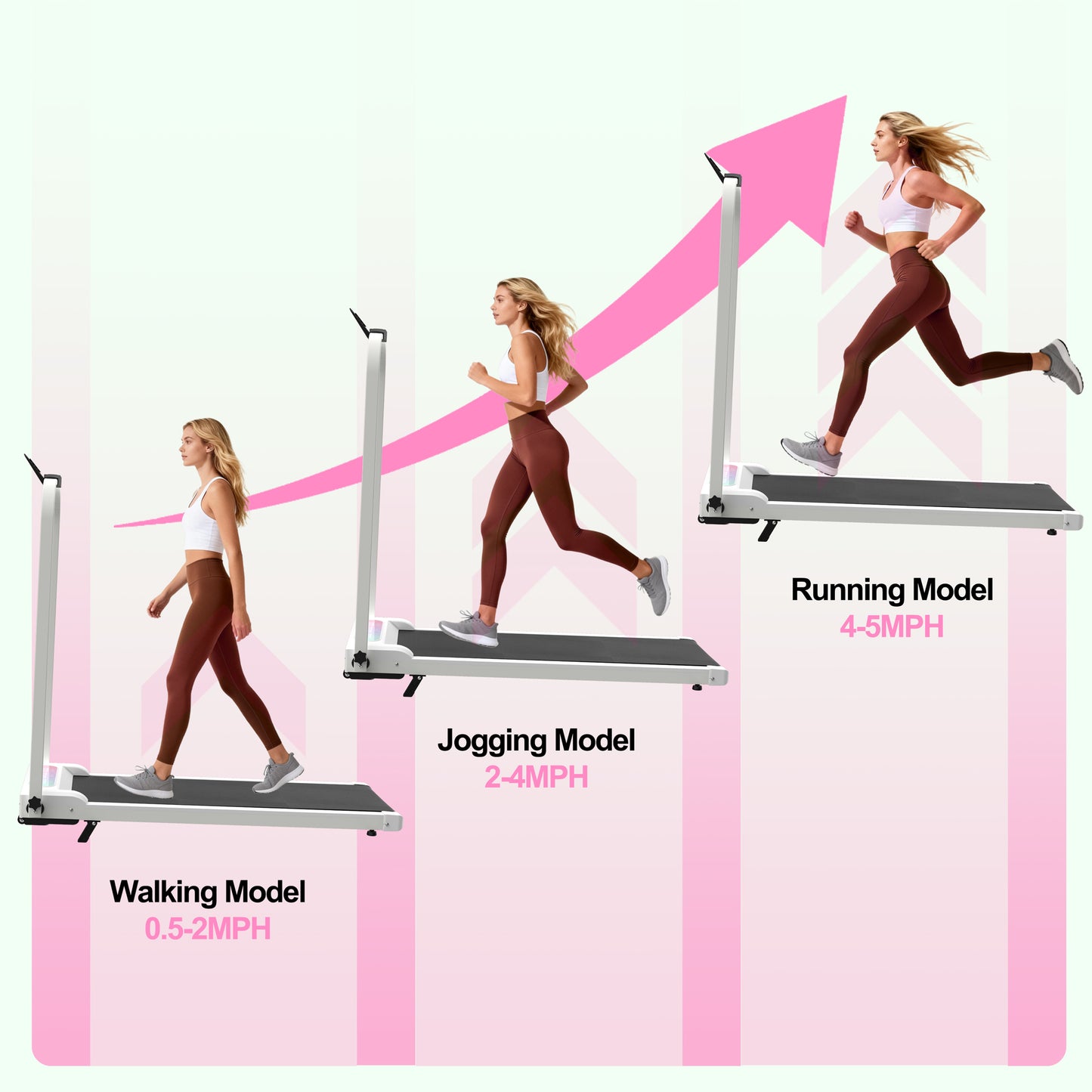 Foldable Treadmill with Handle Bar & Incline, 2 in 1 Upgrade Portable Under Desk Walking Pad and Vibration Pad with Remote Control for Home Office Small Spaces&nbsp;