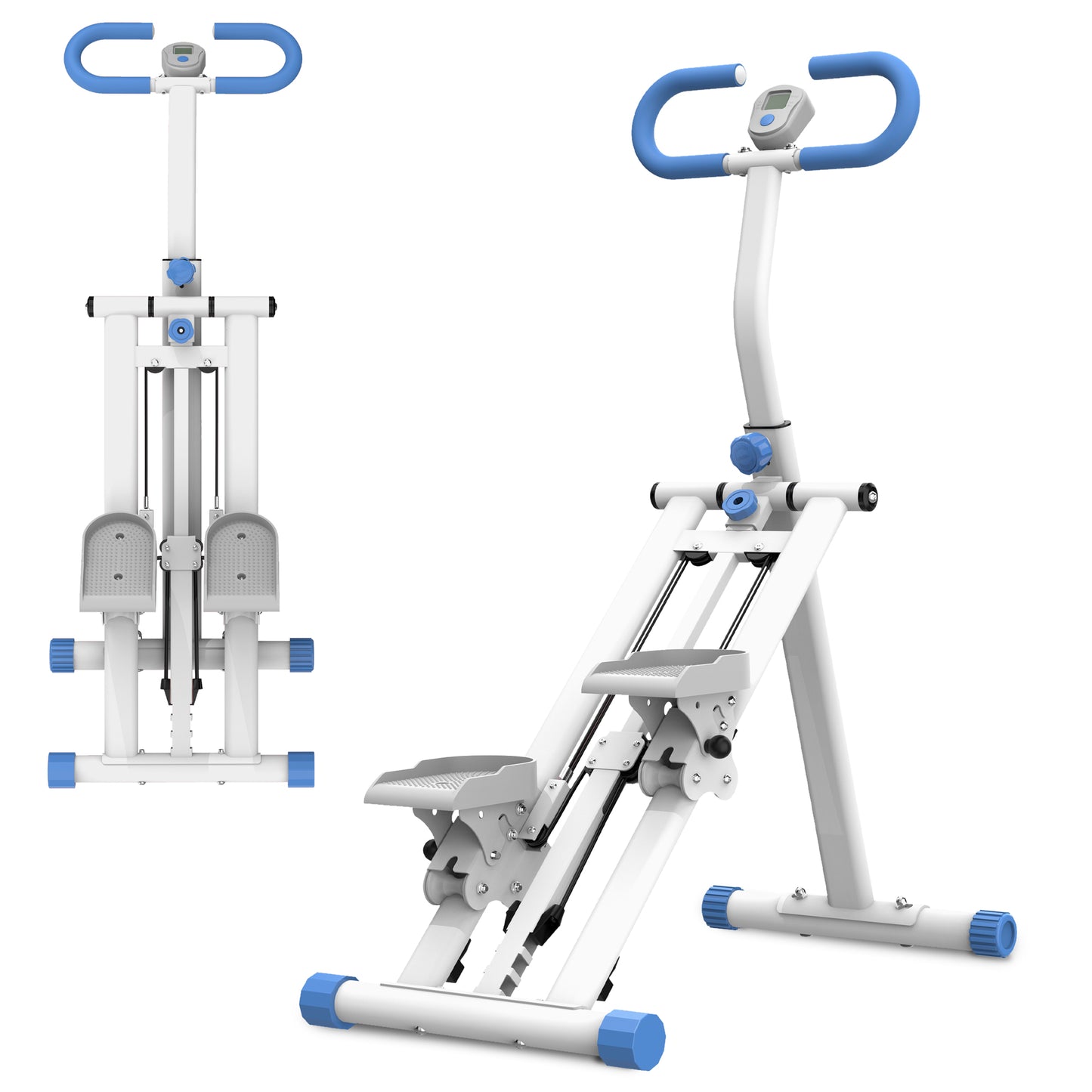 Fahuac Stair Stepper for Home Gym Exercise with Adjustable Resistance, New Version Vertical Climber Machine for Full Body Workout, Compact Folding Cardio Exercise Climber with Extended Step Range, Adjustable Handlebar Pedals