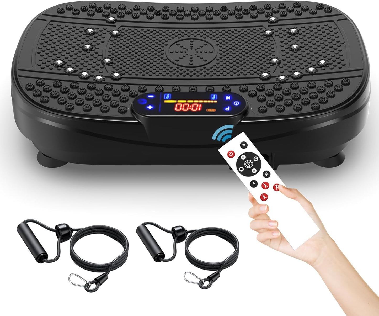 Fahuac Vibration Plate Fitness Platform Exercise Machine -Full Body Vibrating Shaking Workout Fitness Platform Vibration Plate for Home Gym 200w