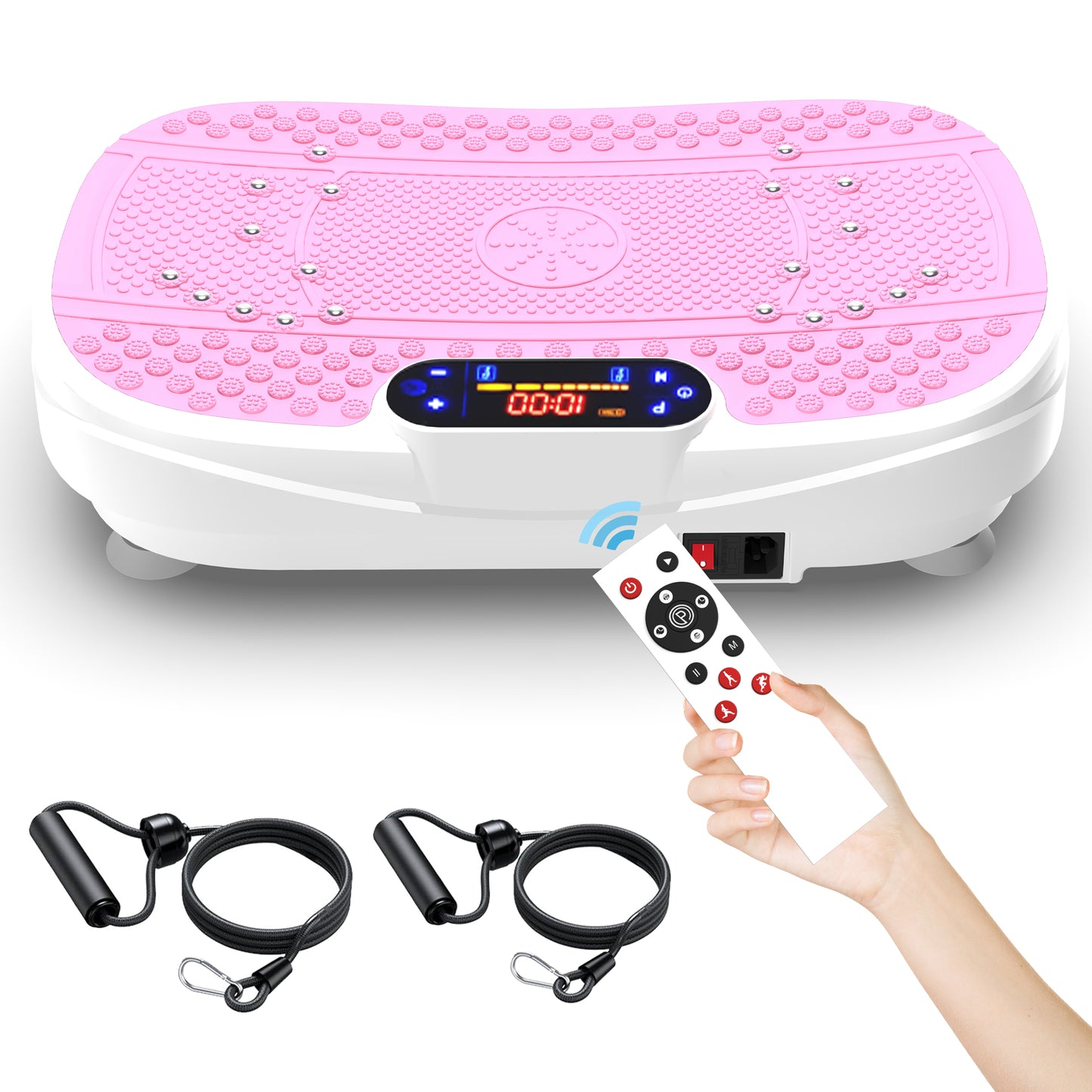 Fahuac Vibration Plate Fitness Platform Exercise Machine -Full Body Vibrating Shaking Workout Fitness Platform Vibration Plate for Home Gym 200w