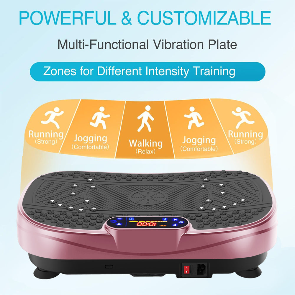Fahuac Vibration Plate Fitness Platform Exercise Machine -Full Body Vibrating Shaking Workout Fitness Platform Vibration Plate for Home Gym 200w