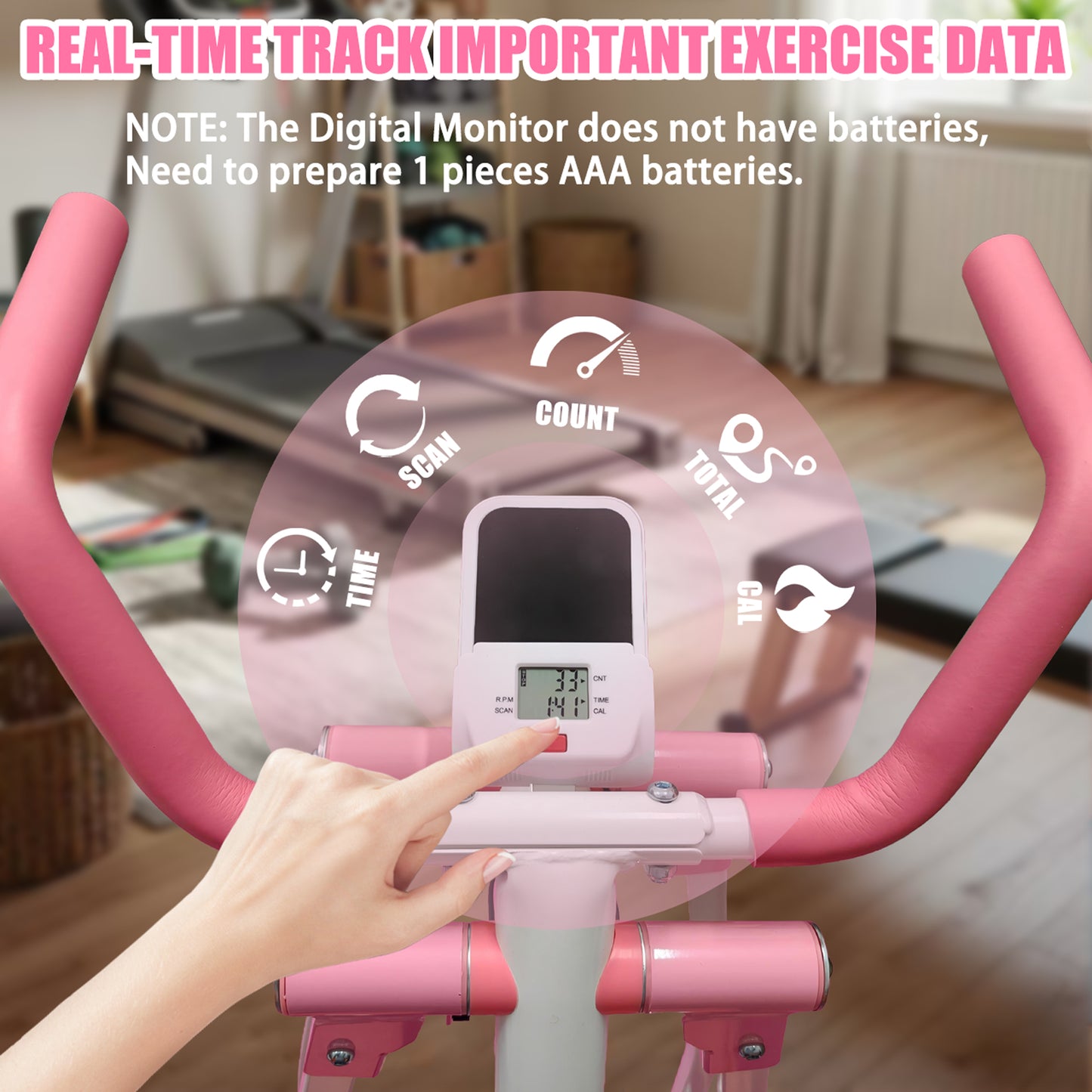 【Fahuac】 Air Walk Elliptical Machine - Foldable Cardio Cross Elliptical Trainer Glider for Full-Body Low-Impact Exercise with LCD Display Ideal for Home Gym