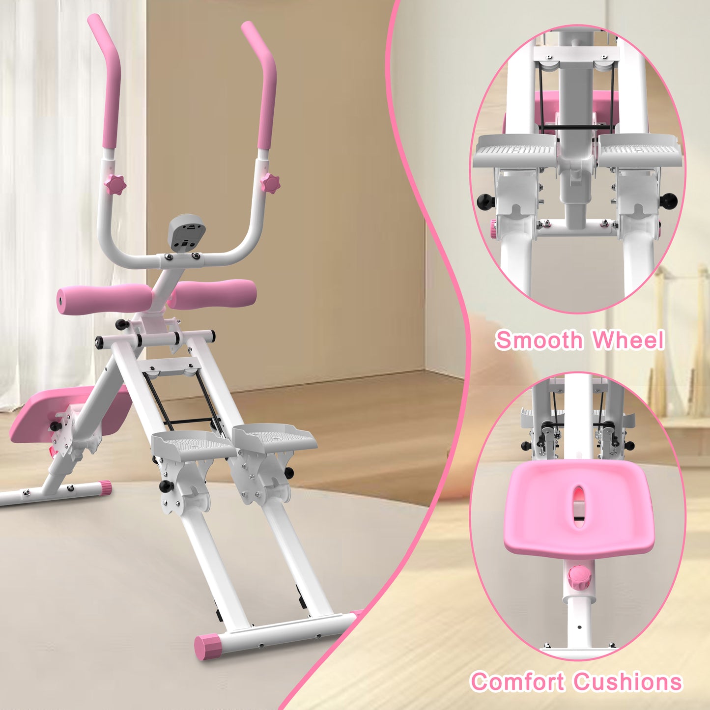 2 In 1 Stair Stepper & Ab Workout Machine - Multi-Function Trainer-Upgrade High-Efficiency Stairmaster & Ab Trainer Machine Full-Body Exercise Equipment For Home Gym Exercise