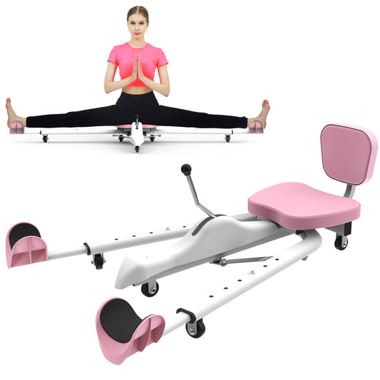 Fahuac Professional Leg Split Stretching Machine | Adjustable Split Machine for Yoga, Dance, Martial Arts Flexibility Training | Home Gym Equipment with Back Cushion Load Capacity 300lbs