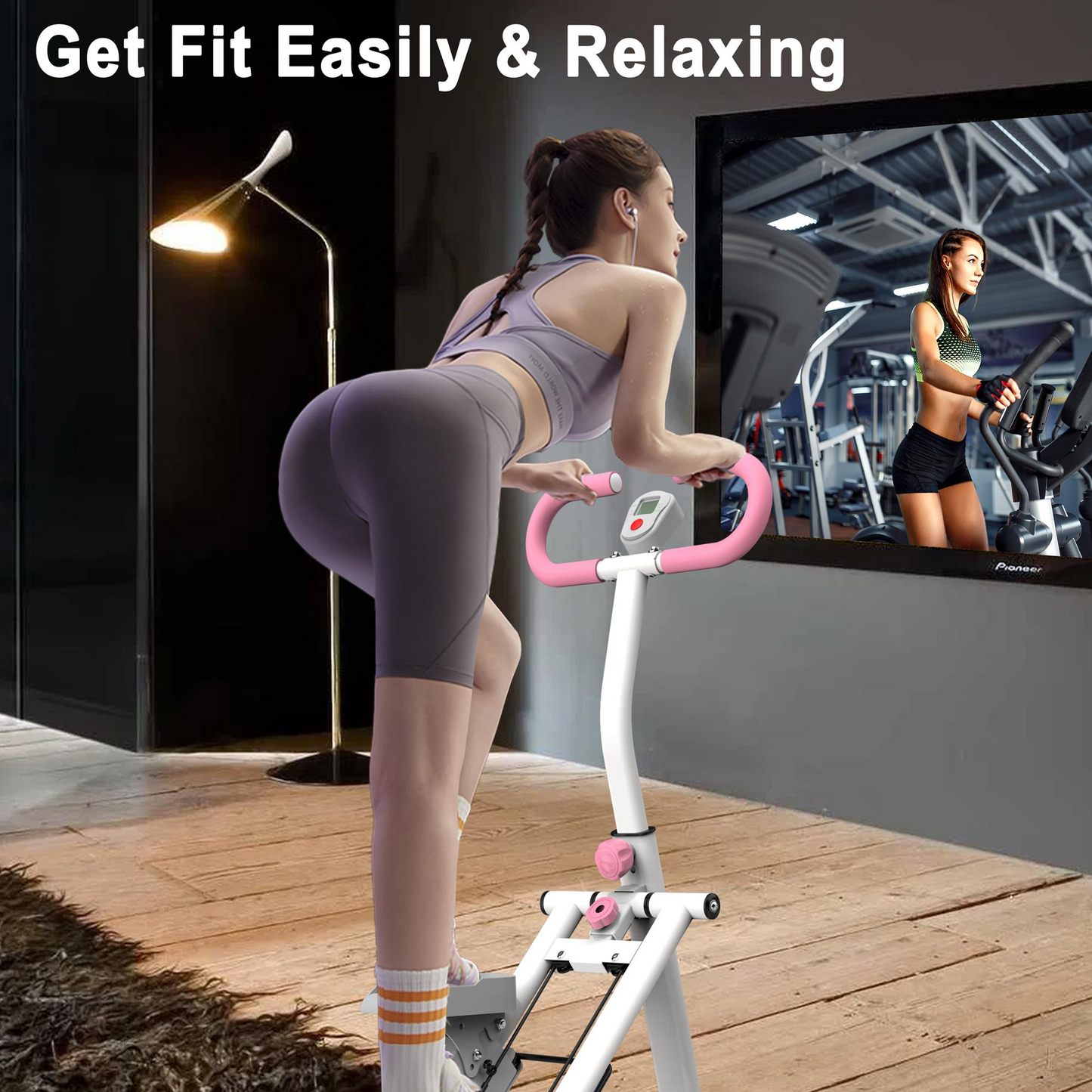 Fahuac Stair Stepper for Home Gym Exercise, New Version Vertical Climber Machine for Full Body Workout, Compact Folding Cardio Exercise Climber with Extended Step Range, Adjustable Handlebar Pedals