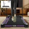 Walking Pad Treadmill with Handle, 265LBS Under Desk Folding Treadmill for Home/Office, 2.5HP Treadmills with Remote Control, LED Display