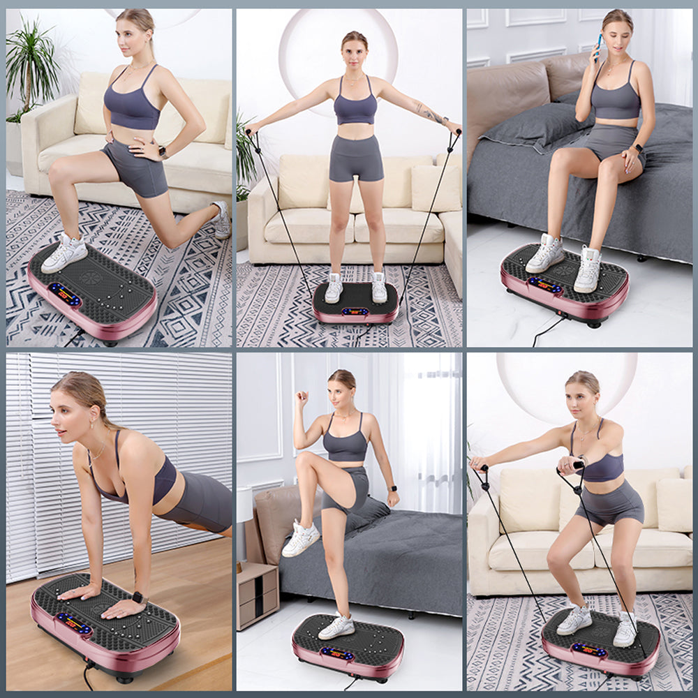 Fahuac Vibration Plate Fitness Platform Exercise Machine -Full Body Vibrating Shaking Workout Fitness Platform Vibration Plate for Home Gym 200w