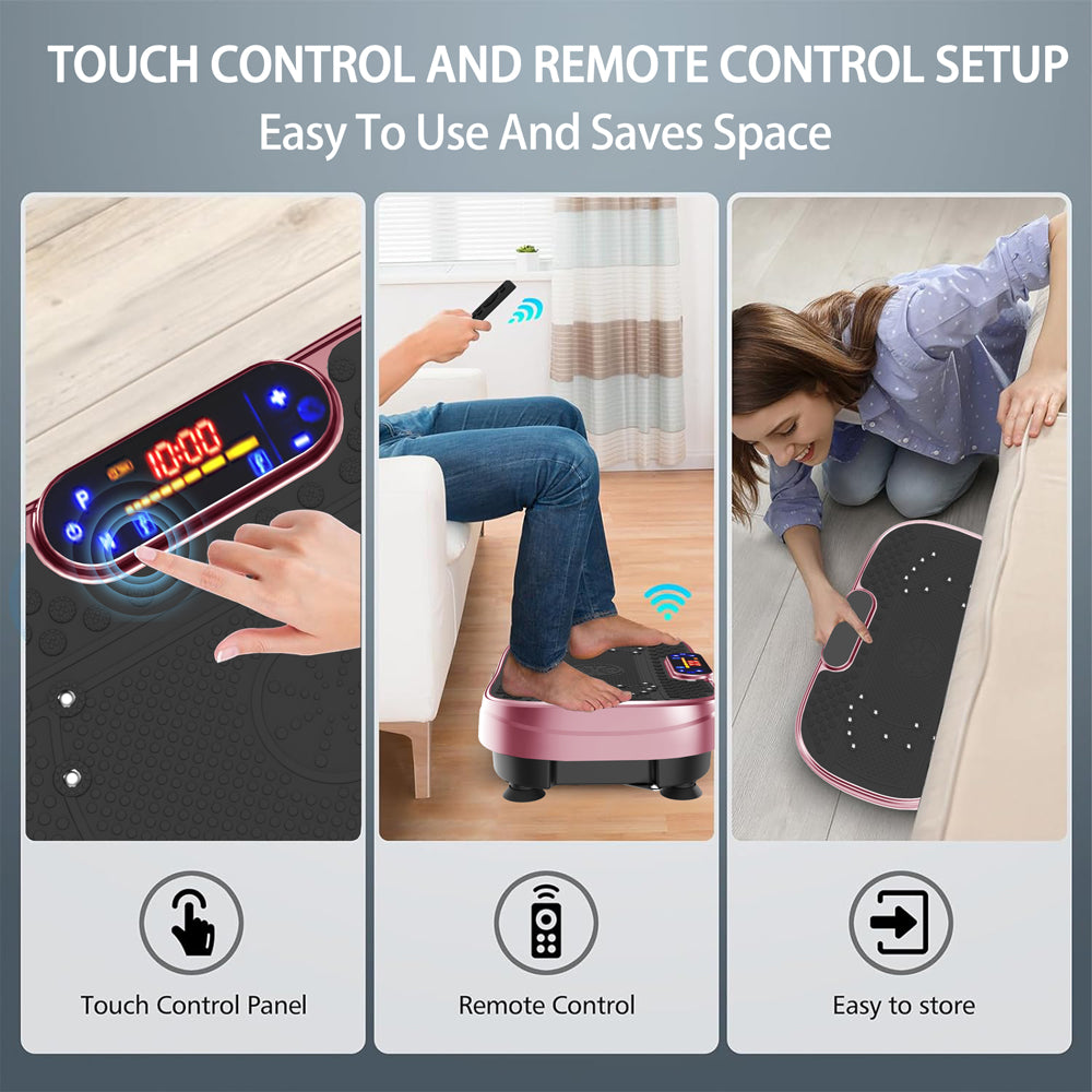 Fahuac Vibration Plate Fitness Platform Exercise Machine -Full Body Vibrating Shaking Workout Fitness Platform Vibration Plate for Home Gym 200w