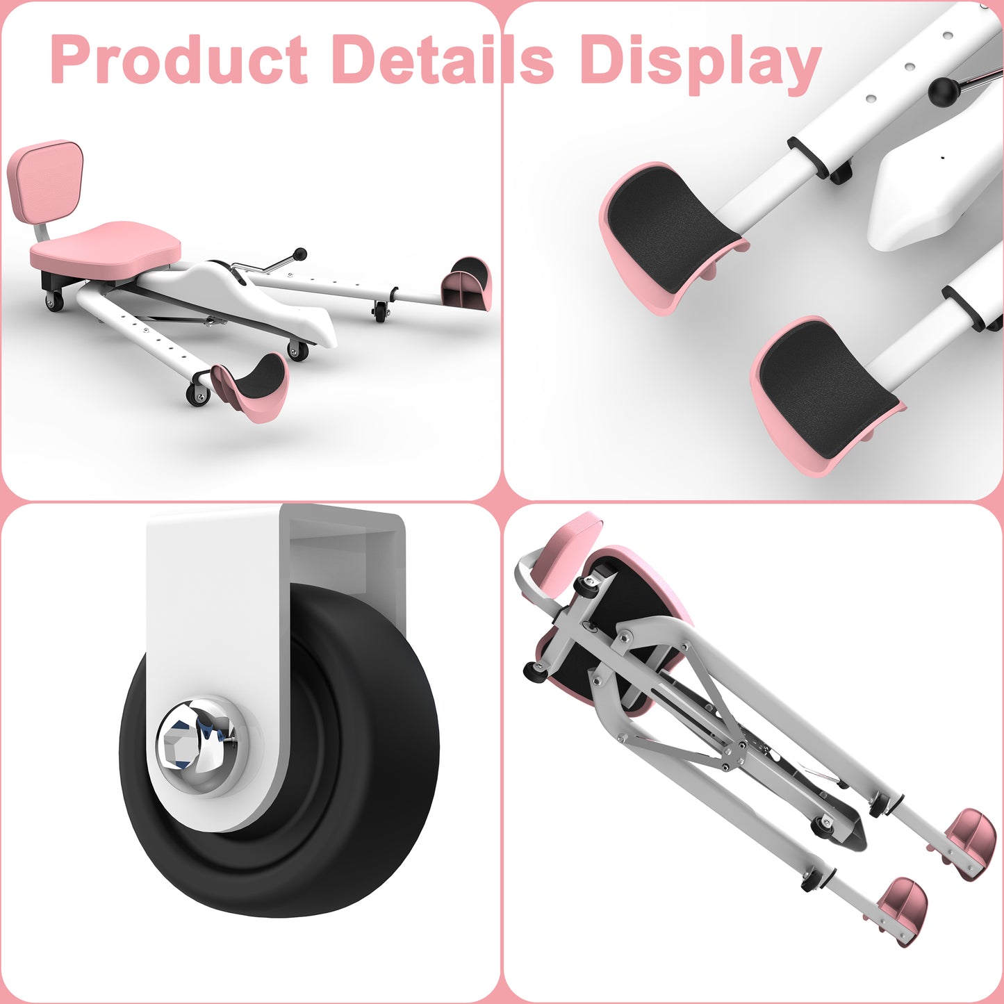 Fahuac Professional Leg Split Stretching Machine | Adjustable Split Machine for Yoga, Dance, Martial Arts Flexibility Training | Home Gym Equipment with Back Cushion Load Capacity 300lbs